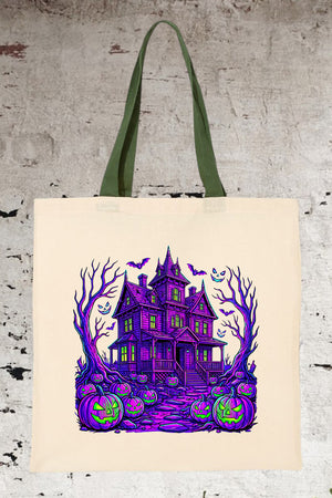 Neon Nightmare Medium Canvas Tote