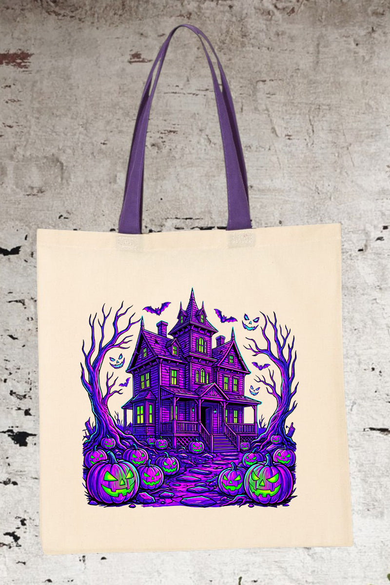 Neon Nightmare Medium Canvas Tote