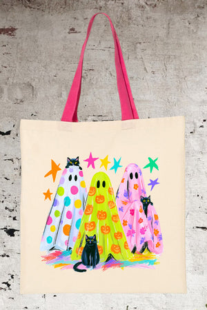 Neon Night Spirits Medium Canvas Tote
