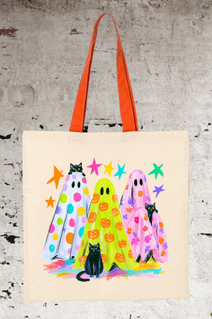 Neon Night Spirits Medium Canvas Tote