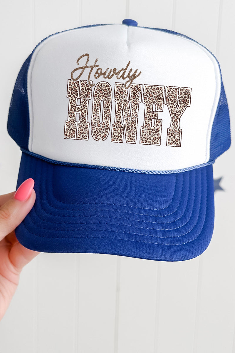 Leopard Howdy Honey Otto Foam Front Trucker Hat