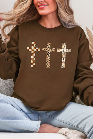 Brushstroke Blessings Ecosmart Crewneck Sweatshirt