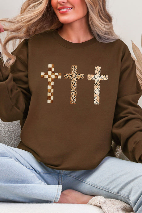 Brushstroke Blessings Ecosmart Crewneck Sweatshirt