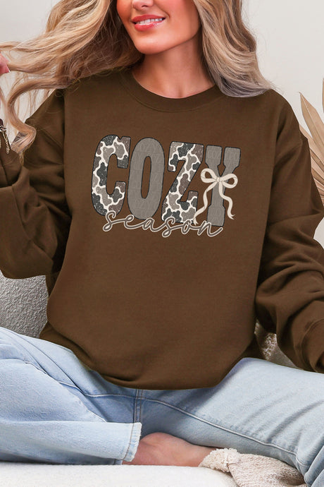 Camo Cozy Season Ecosmart Crewneck Sweatshirt