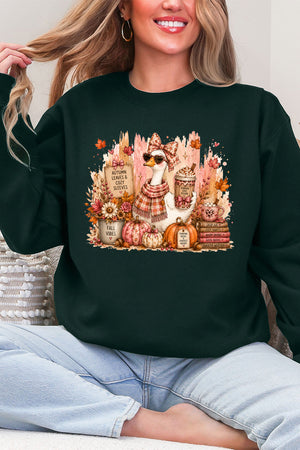 Goose Fall Vibes Ecosmart Crewneck Sweatshirt