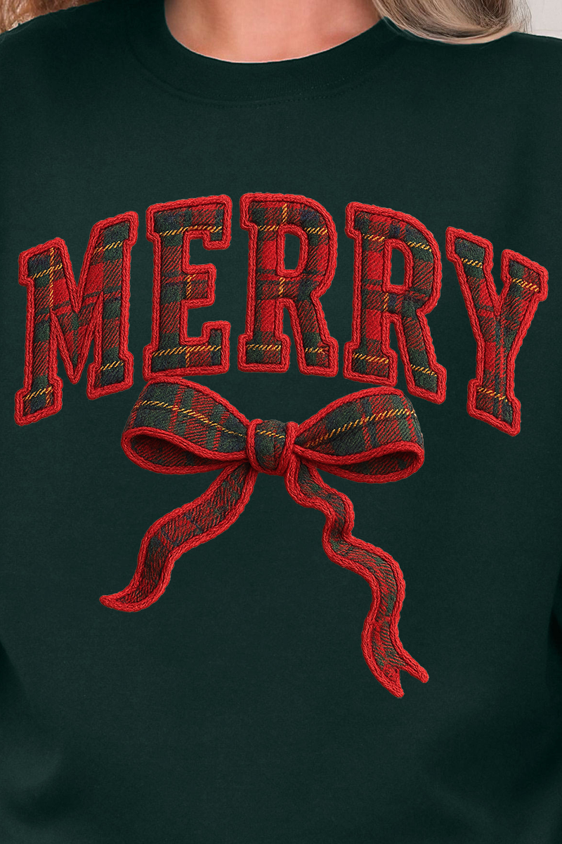 Merry In Plaid Ready To Press DTF Transfer