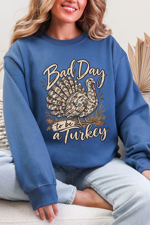 Bad Day Camo Turkey Ecosmart Crewneck Sweatshirt