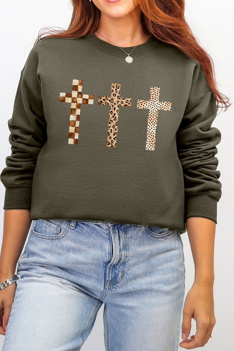 Brushstroke Blessings Ecosmart Crewneck Sweatshirt