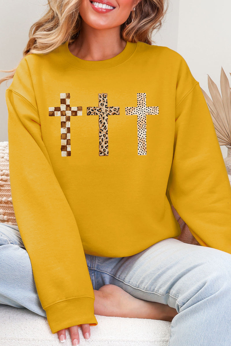 Brushstroke Blessings Ecosmart Crewneck Sweatshirt