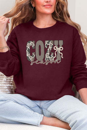 Camo Cozy Season Ecosmart Crewneck Sweatshirt