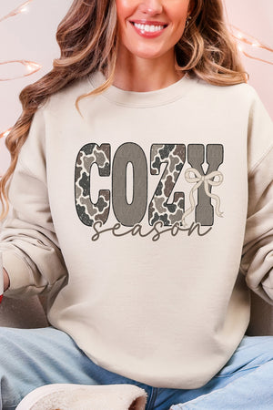 Camo Cozy Season Ecosmart Crewneck Sweatshirt