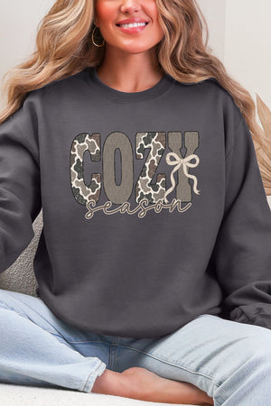 Camo Cozy Season Ecosmart Crewneck Sweatshirt