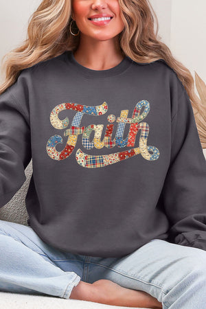 Faith Sewn Sweet Ecosmart Crewneck Sweatshirt
