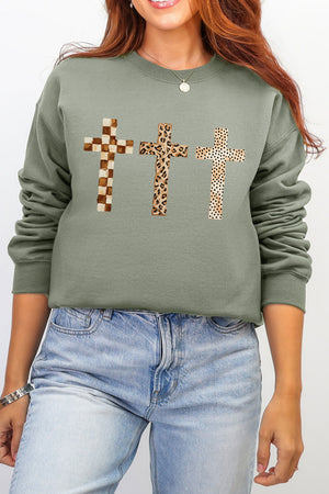 Brushstroke Blessings Ecosmart Crewneck Sweatshirt