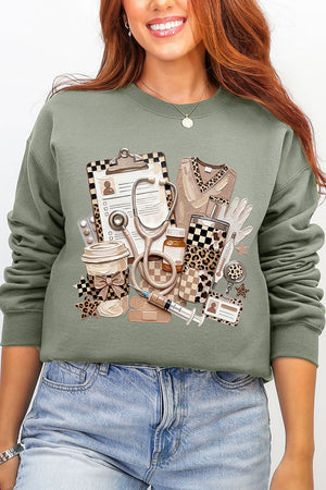 On Call In Style Ecosmart Crewneck Sweatshirt
