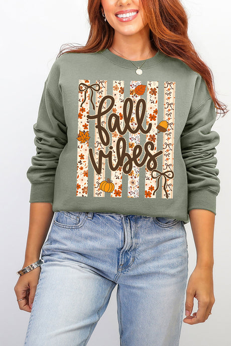 Cozy Coquette Fall Vibes Ecosmart Crewneck Sweatshirt