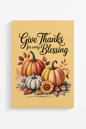 Autumn Give Thanks Ready To Frame Canvas Print