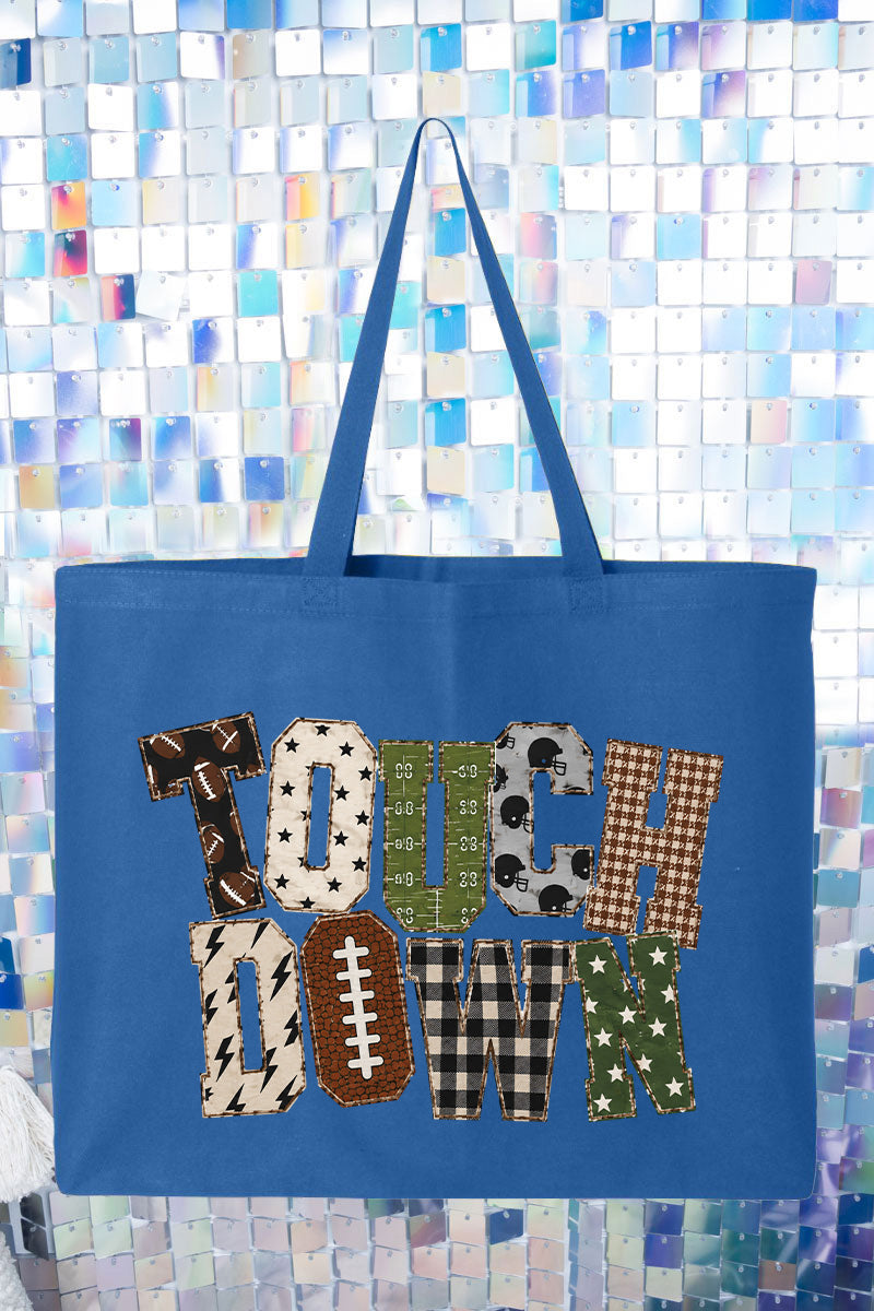 Touchdown Pattern Play Canvas Jumbo Tote