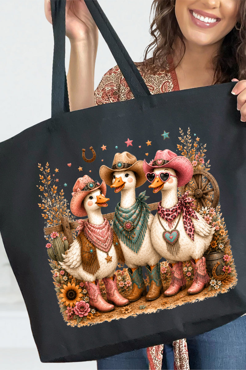 Boots & Beaks Canvas Jumbo Tote