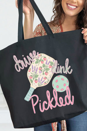 Pretty Drive Dink Pickled Pink Canvas Jumbo Tote