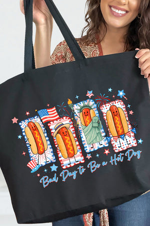 Sizzle & Stars Canvas Jumbo Tote