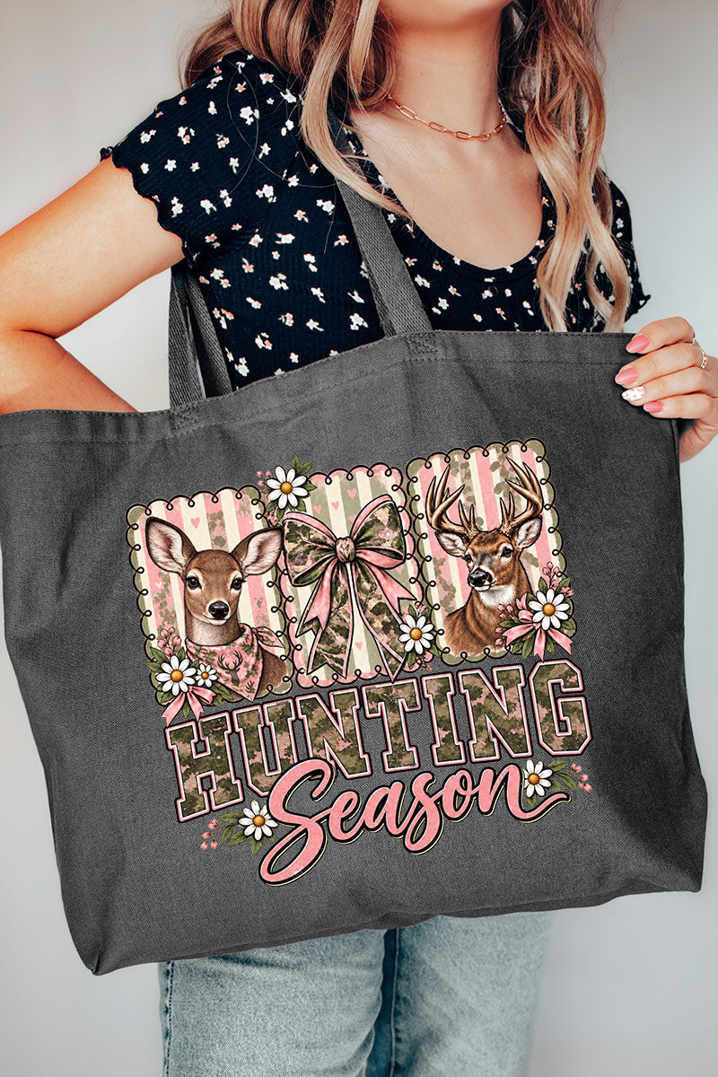 Camo & Bows Hunting Season Canvas Jumbo Tote