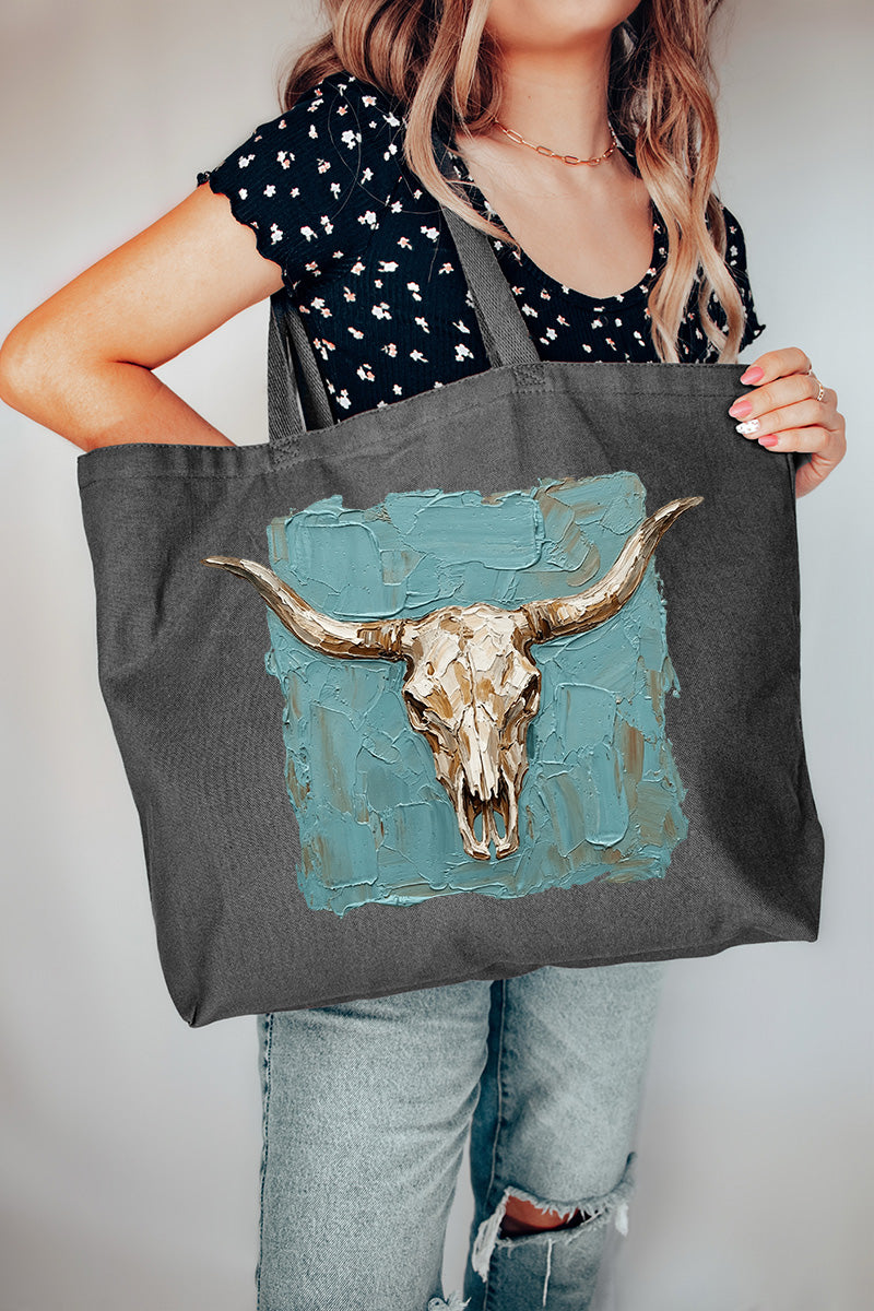 Longhorn Gallery Canvas Jumbo Tote