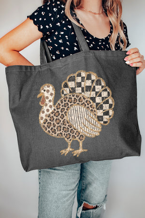 Wild Turkey Canvas Jumbo Tote