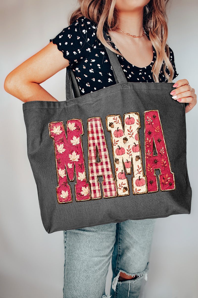 Pink Maplewood Mama Canvas Jumbo Tote