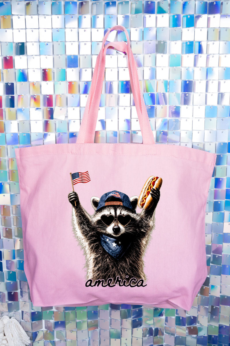 America's Backyard BBQ Bandit Canvas Jumbo Tote