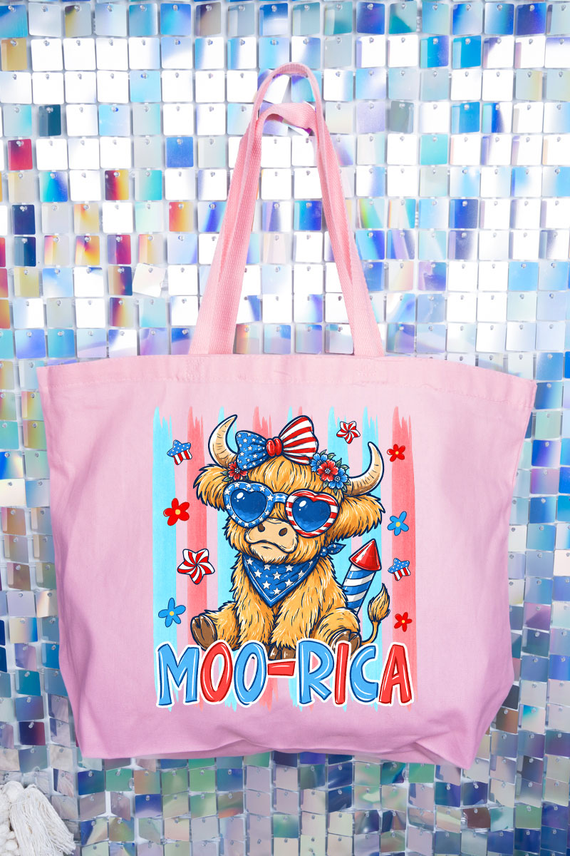 Moo-Rica Canvas Jumbo Tote
