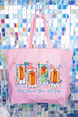 Sizzle & Stars Canvas Jumbo Tote