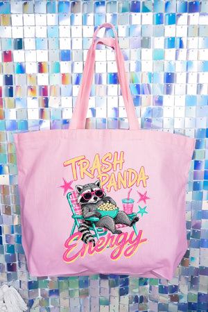 Trash Panda Energy Canvas Jumbo Tote