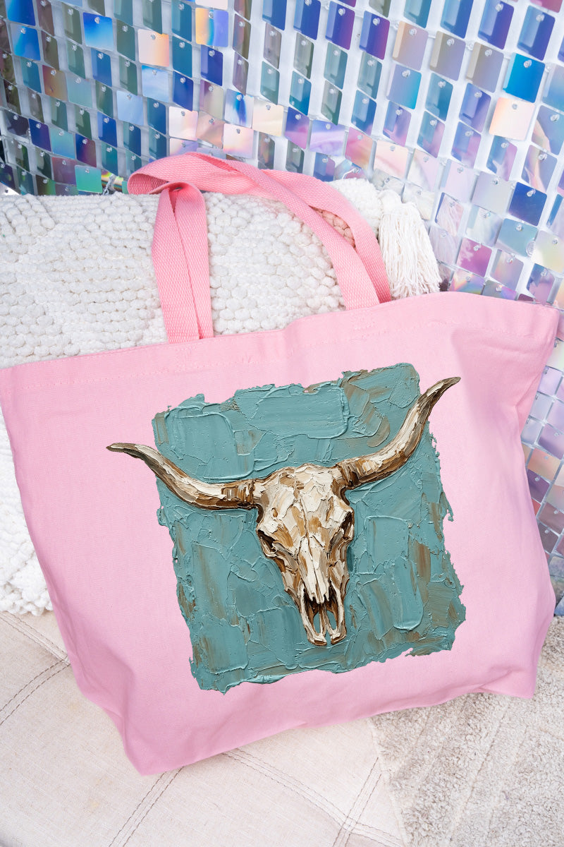 Longhorn Gallery Canvas Jumbo Tote