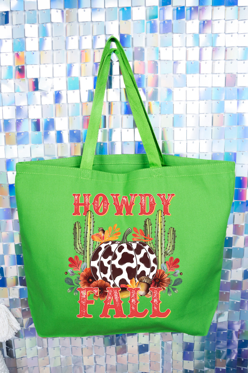 Desert Howdy Fall Canvas Jumbo Tote