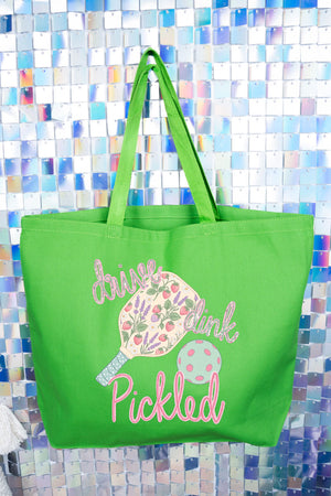 Pretty Drive Dink Pickled Pink Canvas Jumbo Tote