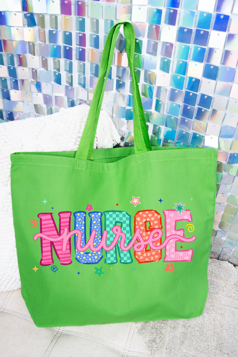 Nurse Energy Canvas Jumbo Tote