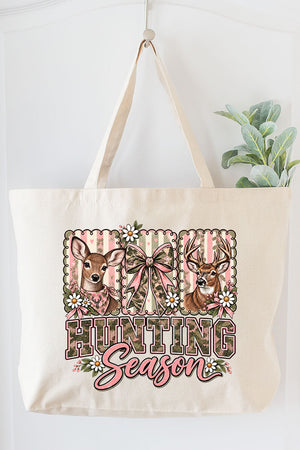 Camo & Bows Hunting Season Canvas Jumbo Tote