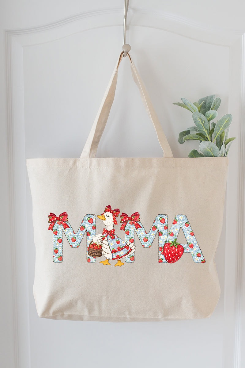 Gooseberry Mama Canvas Jumbo Tote