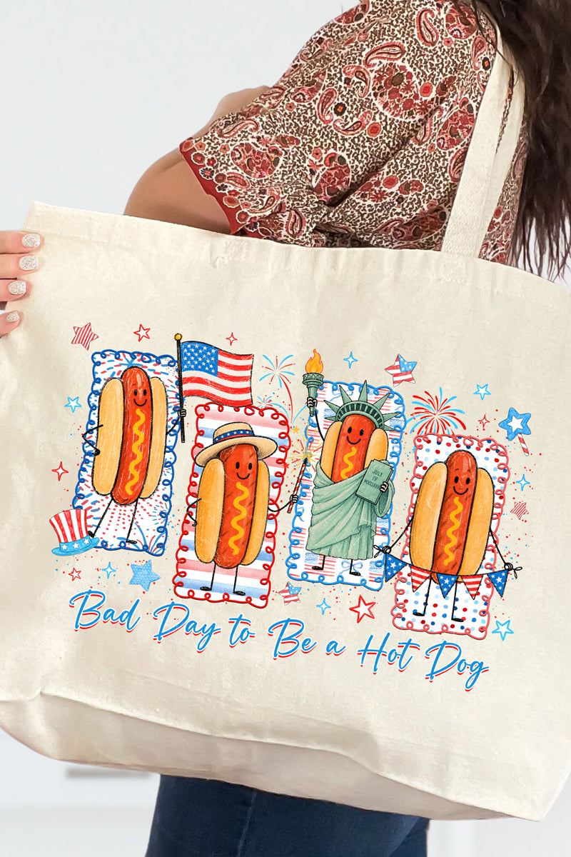 Sizzle & Stars Canvas Jumbo Tote