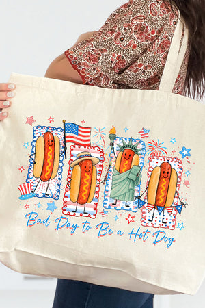 Sizzle & Stars Canvas Jumbo Tote