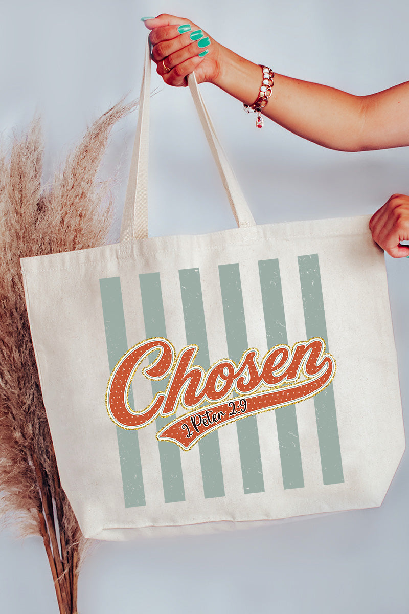 Team Chosen Canvas Jumbo Tote
