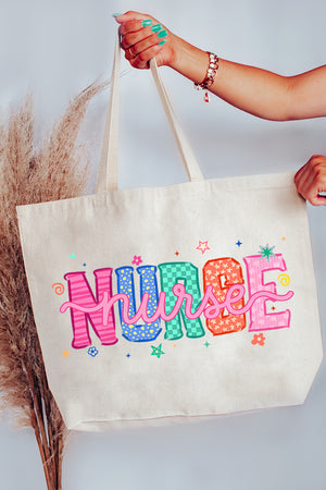 Nurse Energy Canvas Jumbo Tote