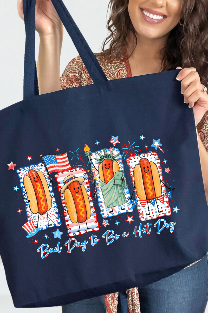 Sizzle & Stars Canvas Jumbo Tote