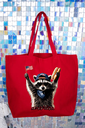America's Backyard BBQ Bandit Canvas Jumbo Tote