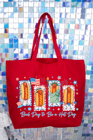 Sizzle & Stars Canvas Jumbo Tote