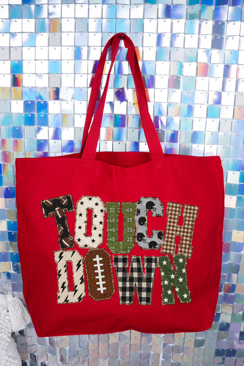 Touchdown Pattern Play Canvas Jumbo Tote