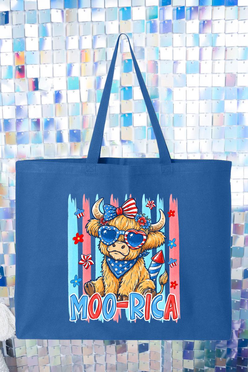 Moo-Rica Canvas Jumbo Tote