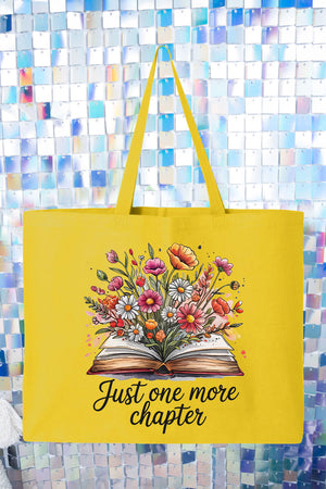 Book Bouquet Canvas Jumbo Tote