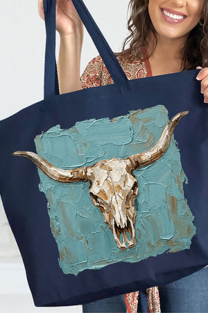 Longhorn Gallery Canvas Jumbo Tote